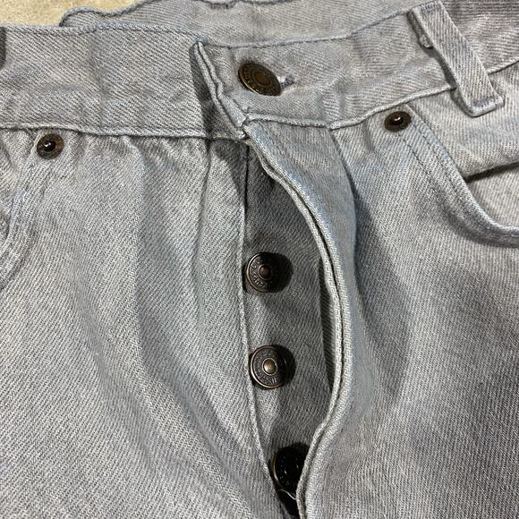 VTG Levi’s 701-5755 Student Fit Jeans Gray USA Made 80s (25x29) - Picture 5 of 10